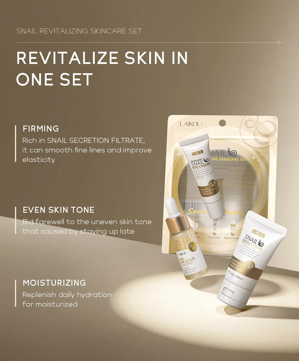 24K Golden Snail Essence Set