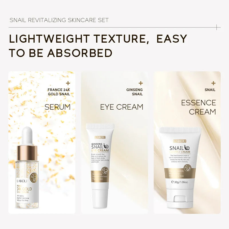 24K Golden Snail Essence Set