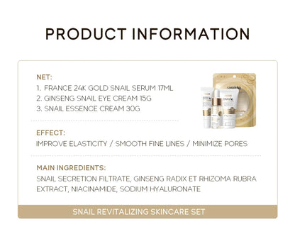 24K Golden Snail Essence Set